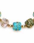 GAS BIJOUX - BRACELET RAINBOW SQUARE- MULTICOLORE