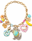GAS BIJOUX - COLLIER GAGALAND - THÈME KAWAI - PIÈCE UNIQUE - MÉTAL DORE