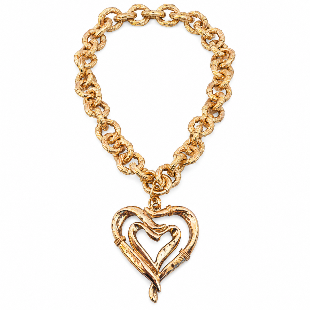 GAS BIJOUX - COLLIER MAILLE ARIANE CHARMS - MÉTAL DORÉ