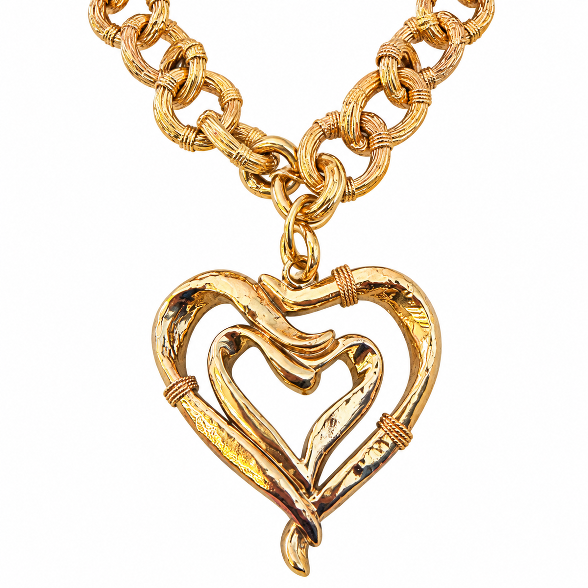 GAS BIJOUX - COLLIER MAILLE ARIANE CHARMS - MÉTAL DORÉ