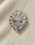 AZAFRAN ROZA - BROCHE EX-VOTO - DORÉ ET VERTE
