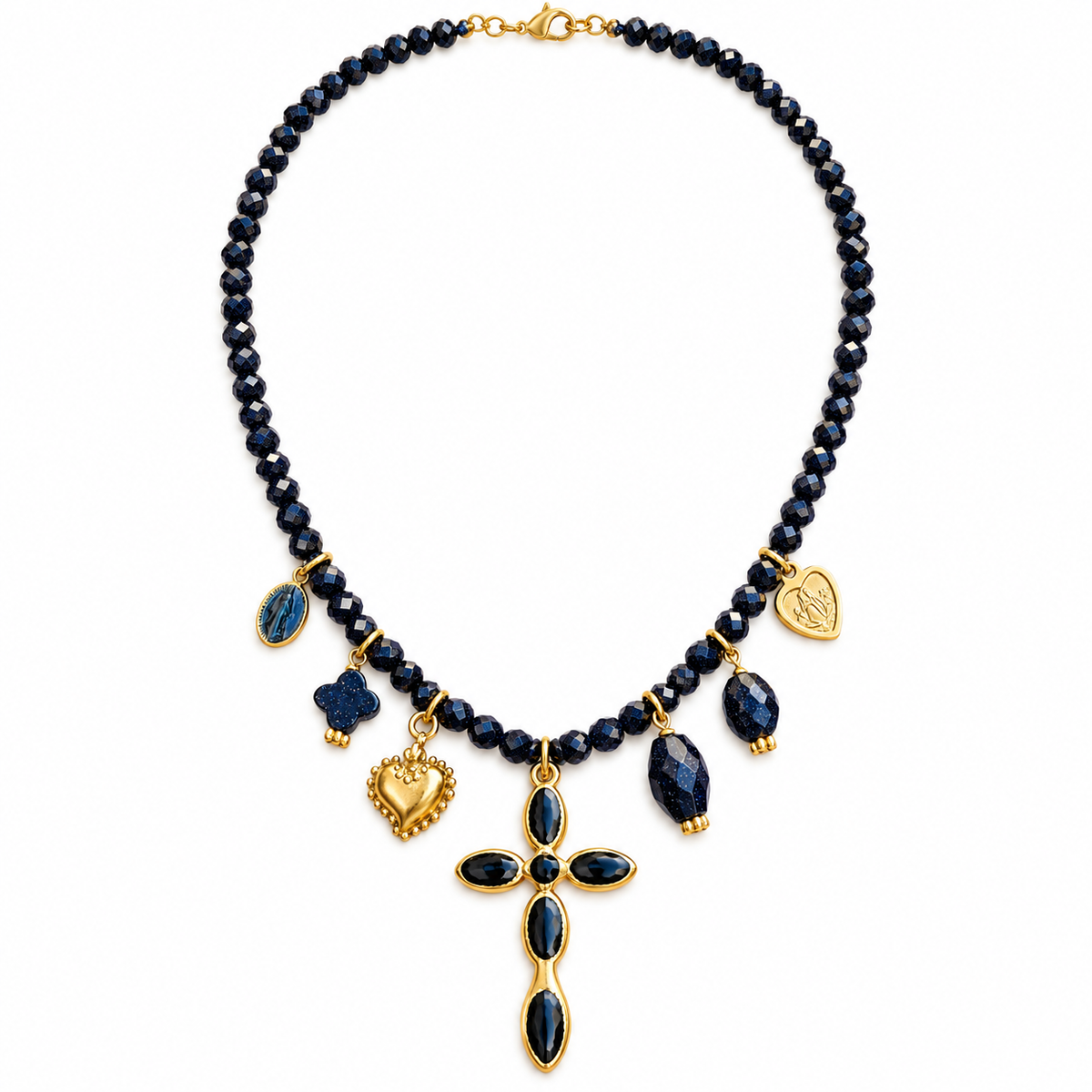 BY GARANCE - COLLIER LOOK - BLEU MARINE