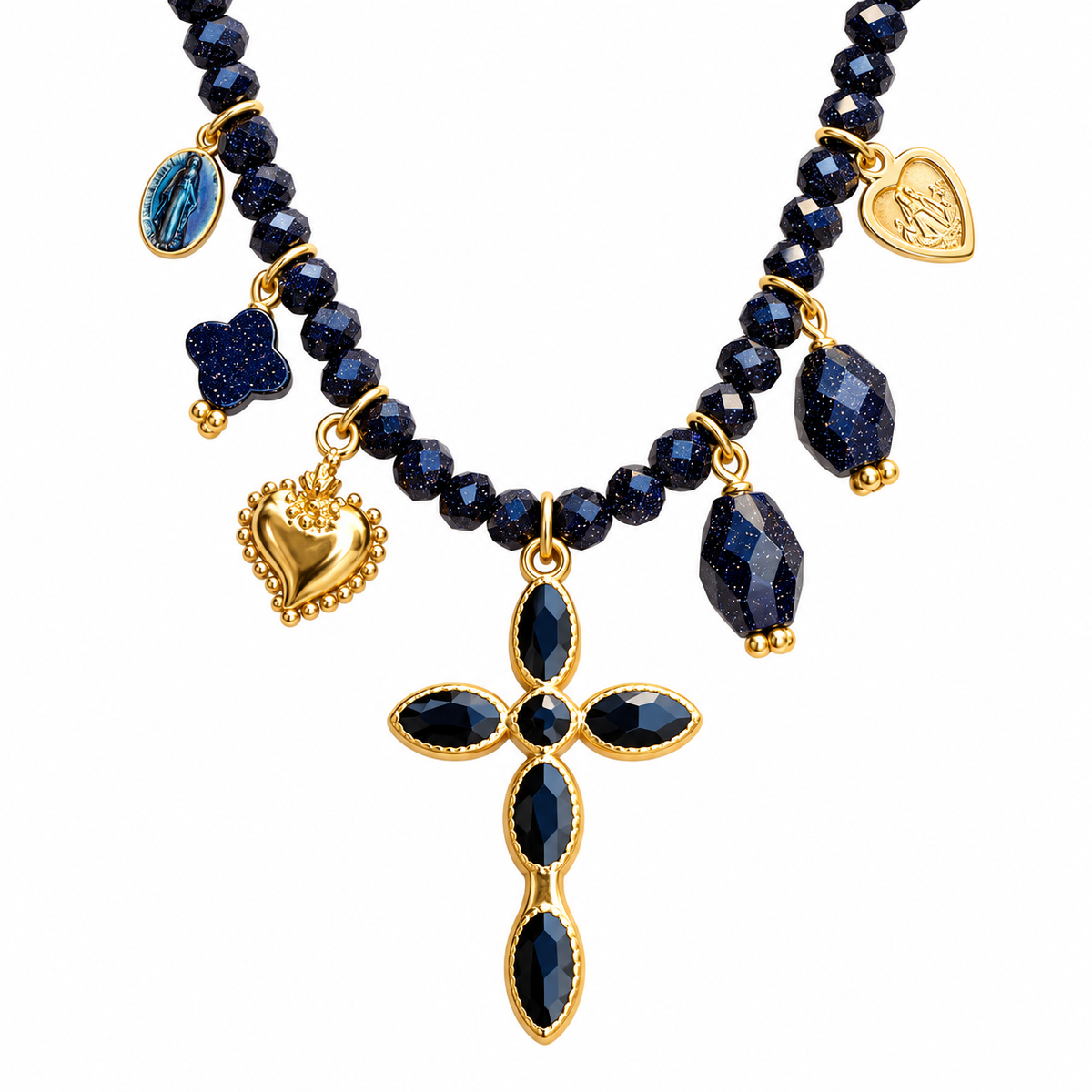 BY GARANCE - COLLIER LOOK - BLEU MARINE