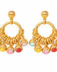 GAS BIJOUX - BOUCLES D’OREILLES LUCCE - PIERRES NATURELLES - MÉTAL DORÉ