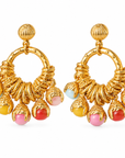 GAS BIJOUX - BOUCLES D’OREILLES LUCCE - PIERRES NATURELLES - MÉTAL DORÉ