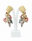 GAS BIJOUX - BOUCLES D’OREILLES DORÉES  CLIPS SHELLITA - MODÈLE UNIQUE