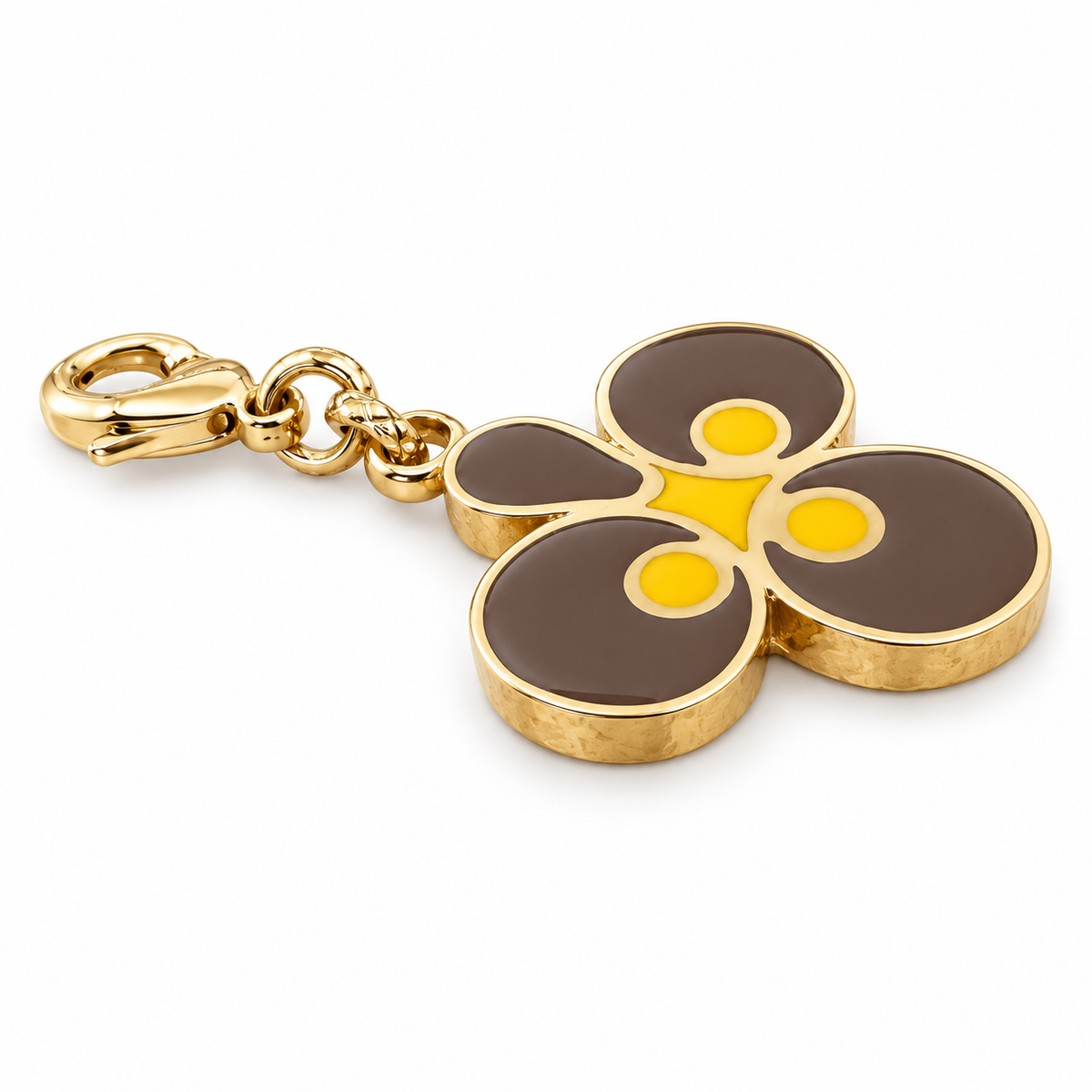 GAS BIJOUX - CHARMS MIRZHE TRÈFLE E-MAIL CHOCOLAT - PETIT MODÈLE - MÉTAL DORÉ