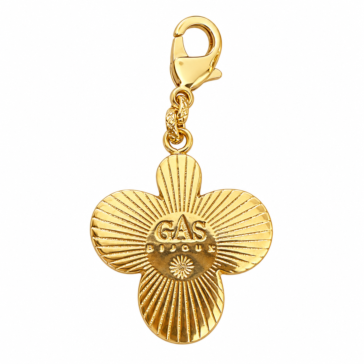 GAS BIJOUX - CHARMS MIRZHE TRÈFLE E-MAIL CHOCOLAT - PETIT MODÈLE - MÉTAL DORÉ