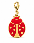 GAS BIJOUX - CHARMS MIRAGE EMAIL ROUGE COCCI GRAND MODÈLE - MÉTAL DORÉ