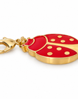 GAS BIJOUX - CHARMS MIRAGE EMAIL ROUGE COCCI GRAND MODÈLE - MÉTAL DORÉ