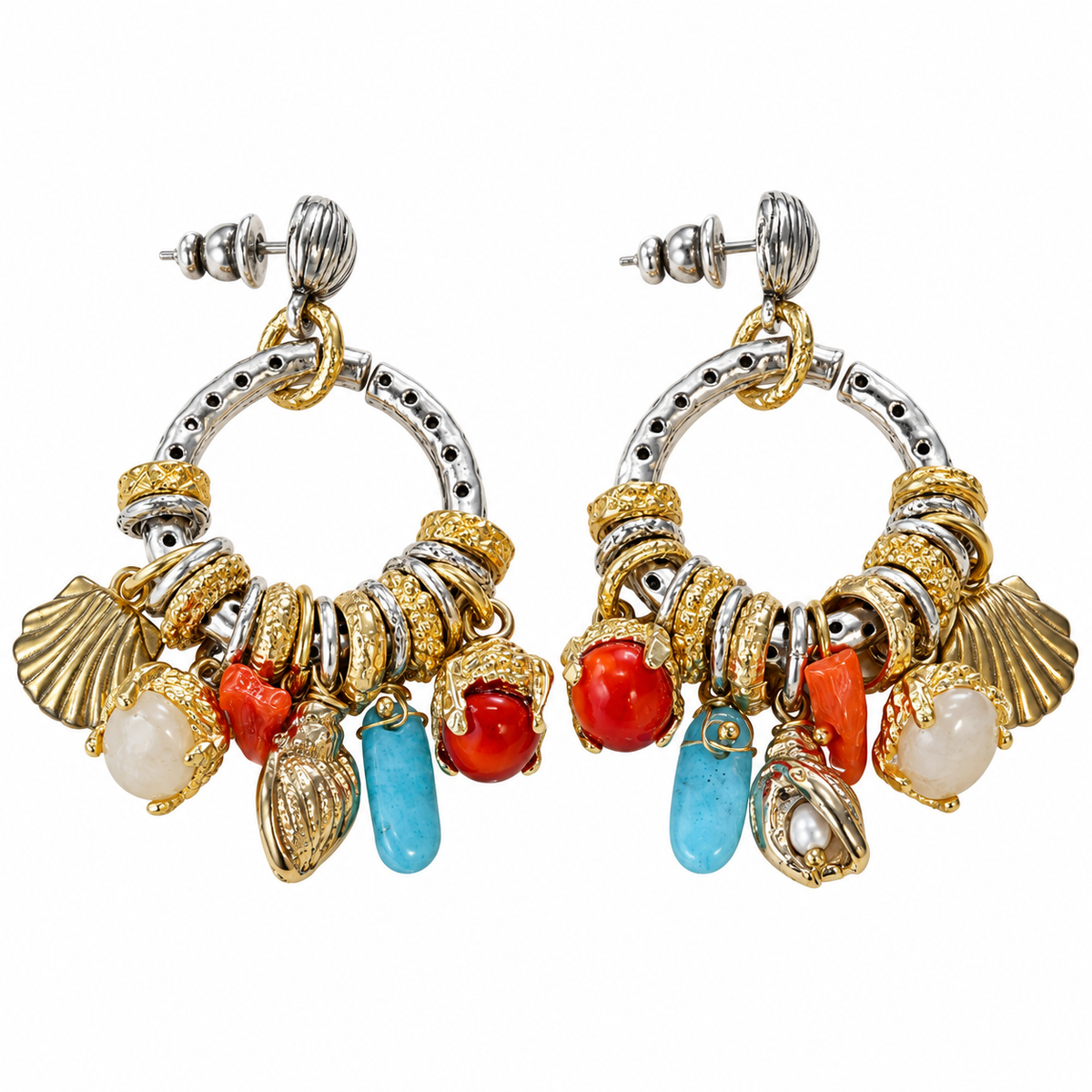 GAS BIJOUX - BOUCLES D’OREILLES LUCCE BICOLORE