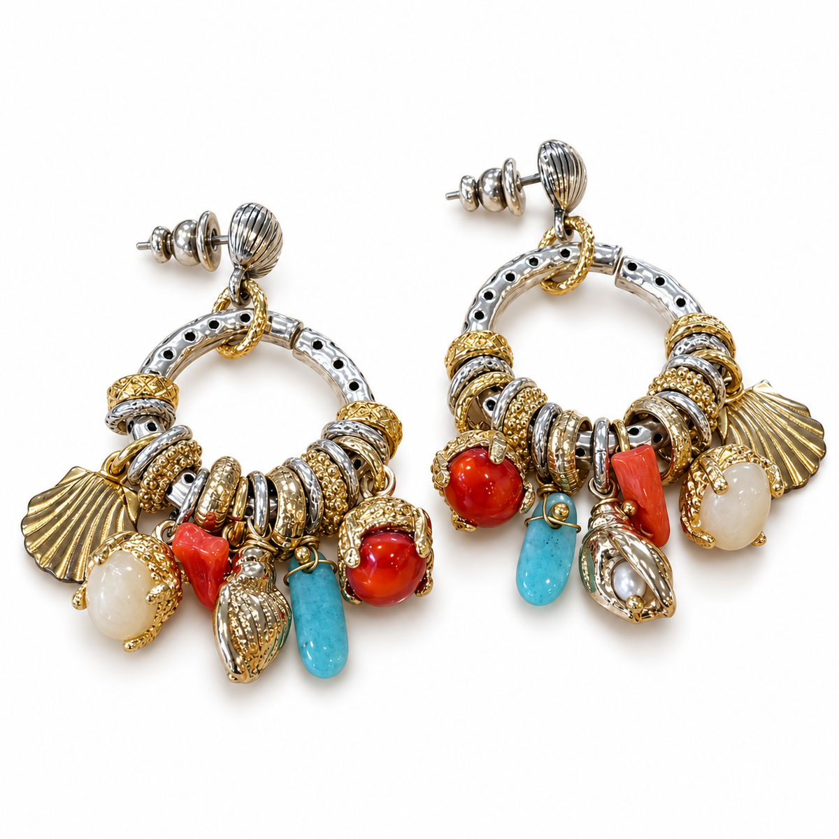 GAS BIJOUX - BOUCLES D’OREILLES LUCCE BICOLORE