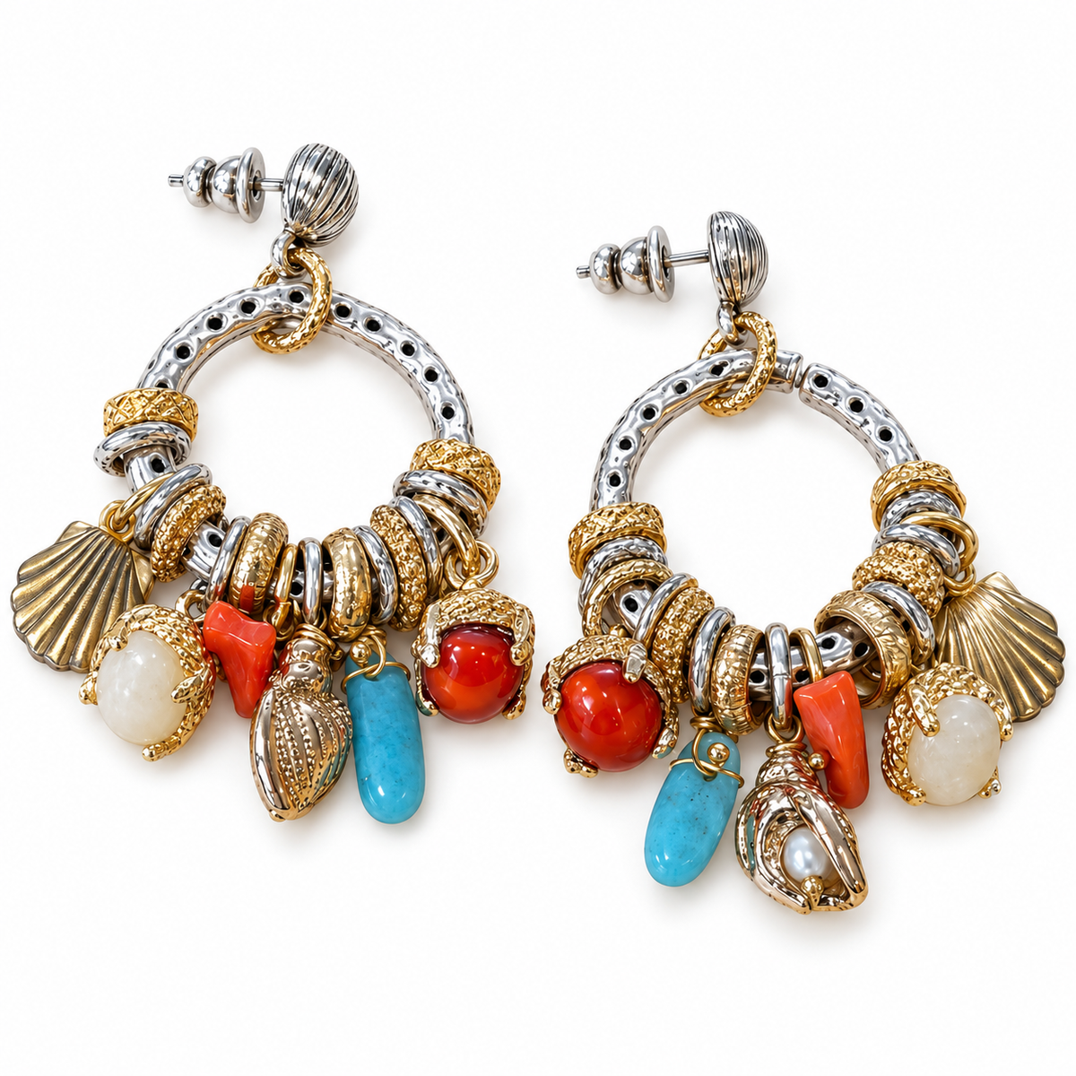 GAS BIJOUX - BOUCLES D’OREILLES LUCCE BICOLORE