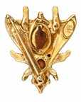 GAS BIJOUX - BROCHE MOUCHE ÉMAILLÉE - MÉTAL DORÉ