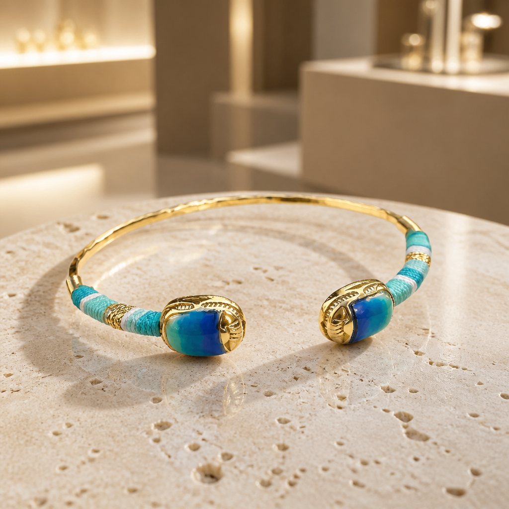 GAS BIJOUX - JONC DUALITY PETIT SCARAMOUCHE - TURQUOISE