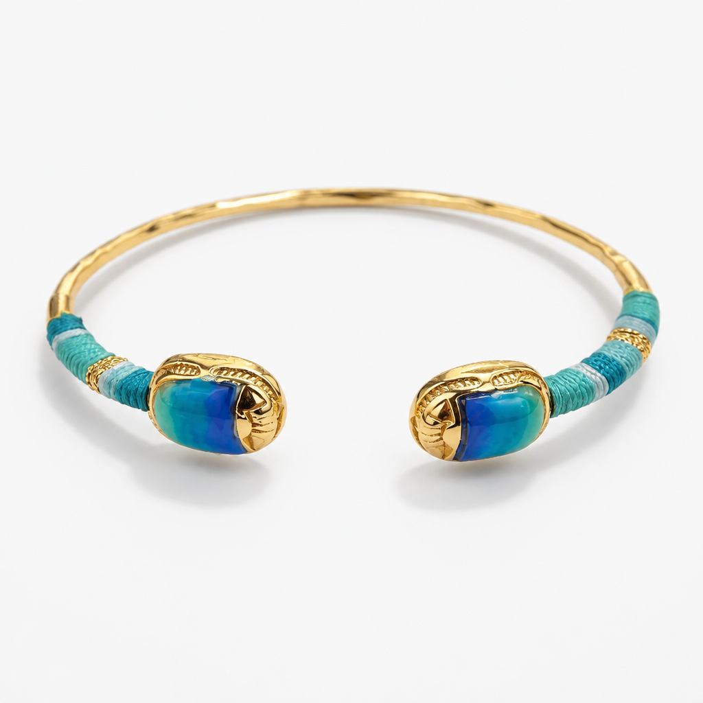 GAS BIJOUX - JONC DUALITY PETIT SCARAMOUCHE - TURQUOISE
