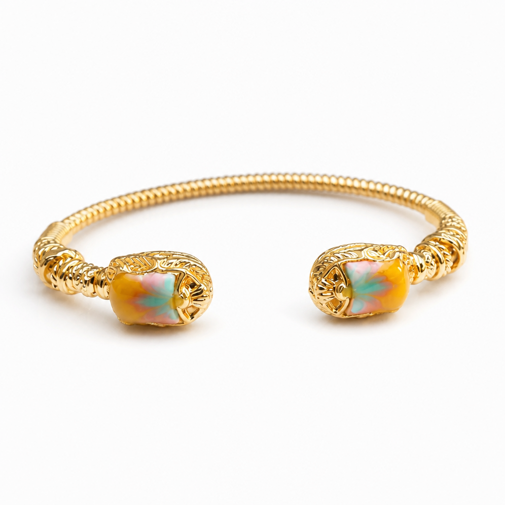 GAS BIJOUX - BRACELET DUALITY TORSADE EMAIL grand modele
