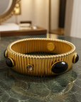 GAS BIJOUX - BRACELET STRADA MOYEN MODÈLE DORÉ - NOIR