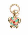 GAS BIJOUX - PORTE CLE TORTUE DORÉ ÉMAILLÉ