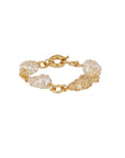 GAS BIJOUX - BRACELET RAINBOW BIWA DORE à l'or fin