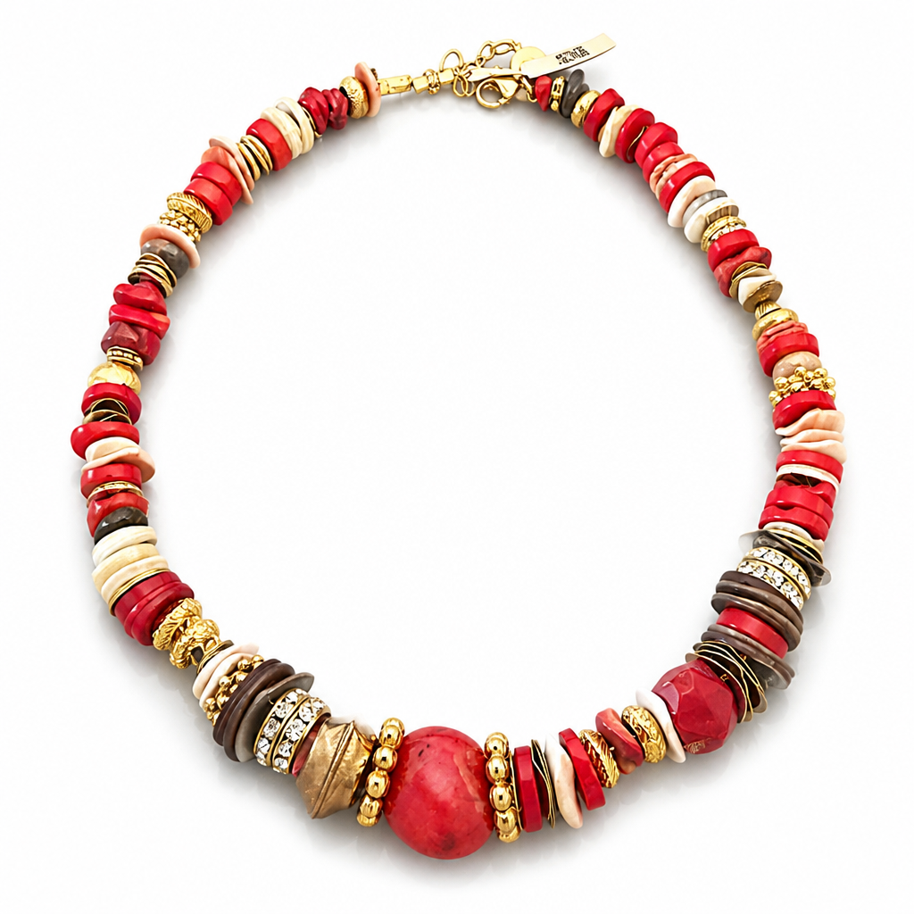 GAS BIJOUX - COLLIER ALOHA GRAND MODELE - PIERRES NATURELLES