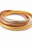 GAS BIJOUX - BRACELET INFINITY TROIS RANGS PETIT MODELE - TRICOLORE