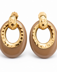 GAS BIJOUX - BOUCLES D'OREILLES DORÉES SELVA PETIT MODÈLE - SELVA KAKI