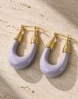 GAS BIJOUX - BOUCLES D'OREILLES ECUME PETITS MODELES - ACETATE - 7 COULEURS