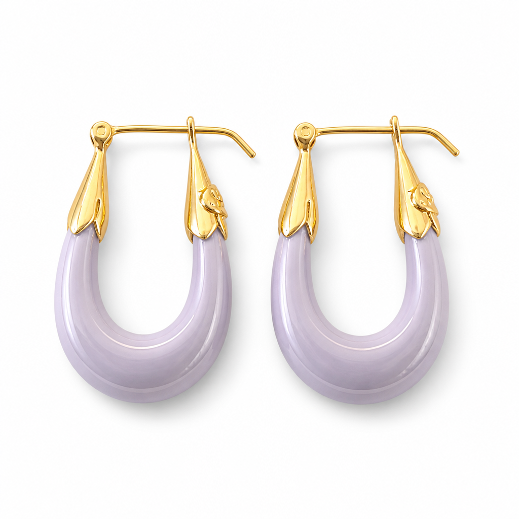 GAS BIJOUX - BOUCLES D'OREILLES ECUME PETITS MODELES - ACETATE - 7 COULEURS