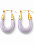 GAS BIJOUX - BOUCLES D'OREILLES ECUME PETITS MODELES - ACETATE - 7 COULEURS
