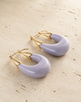 GAS BIJOUX - BOUCLES D'OREILLES ECUME PETITS MODELES - ACETATE - 7 COULEURS