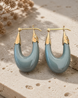 GAS BIJOUX - BOUCLES D'OREILLES ECUME PETITS MODELES - ACETATE - 7 COULEURS