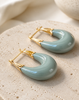 GAS BIJOUX - BOUCLES D'OREILLES ECUME PETITS MODELES - ACETATE - 7 COULEURS