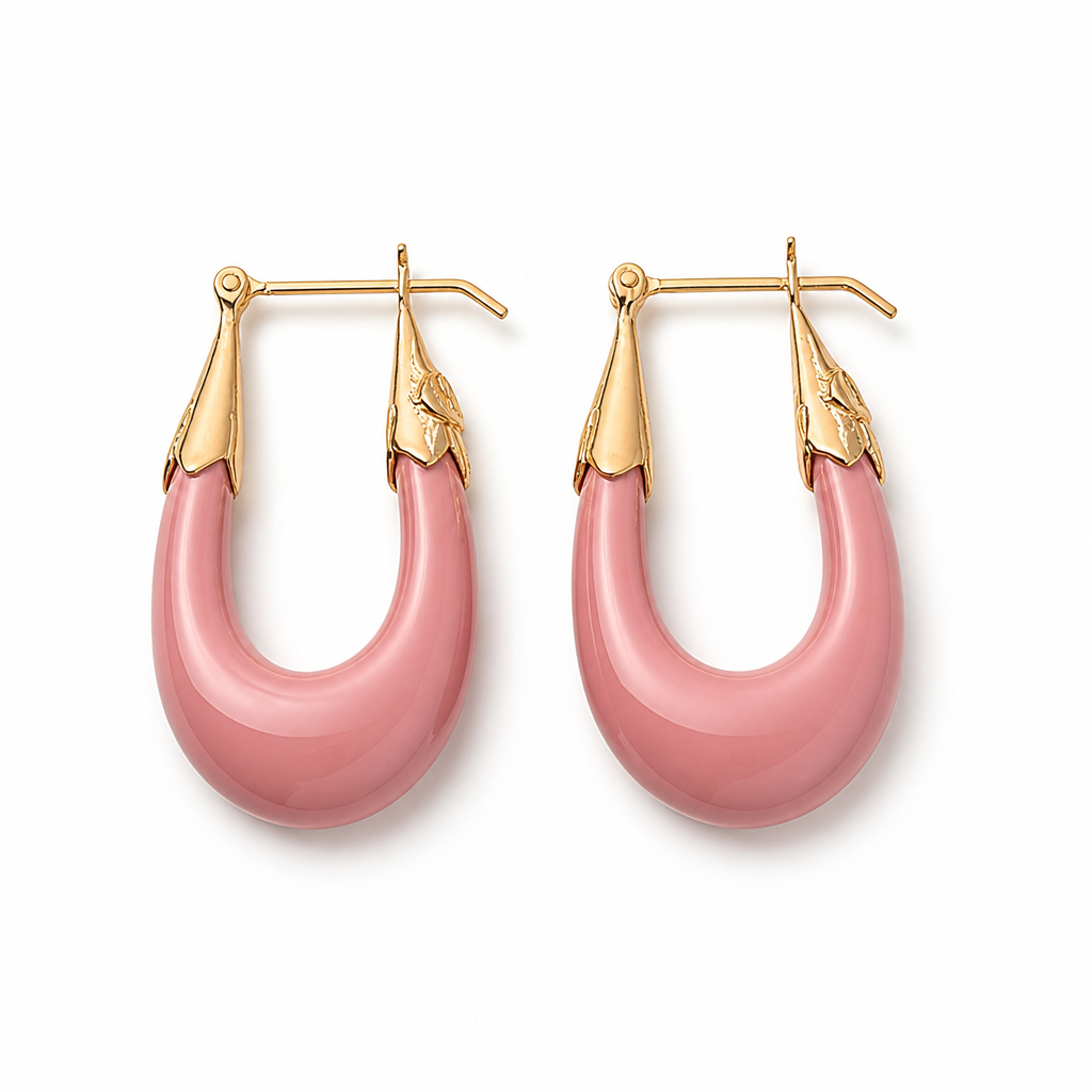 GAS BIJOUX - BOUCLES D'OREILLES ECUME PETITS MODELES - ACETATE - 7 COULEURS