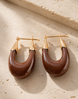 GAS BIJOUX - BOUCLES D'OREILLES ECUME PETITS MODELES - ACETATE - 7 COULEURS