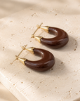 GAS BIJOUX - BOUCLES D'OREILLES ECUME PETITS MODELES - ACETATE - 7 COULEURS