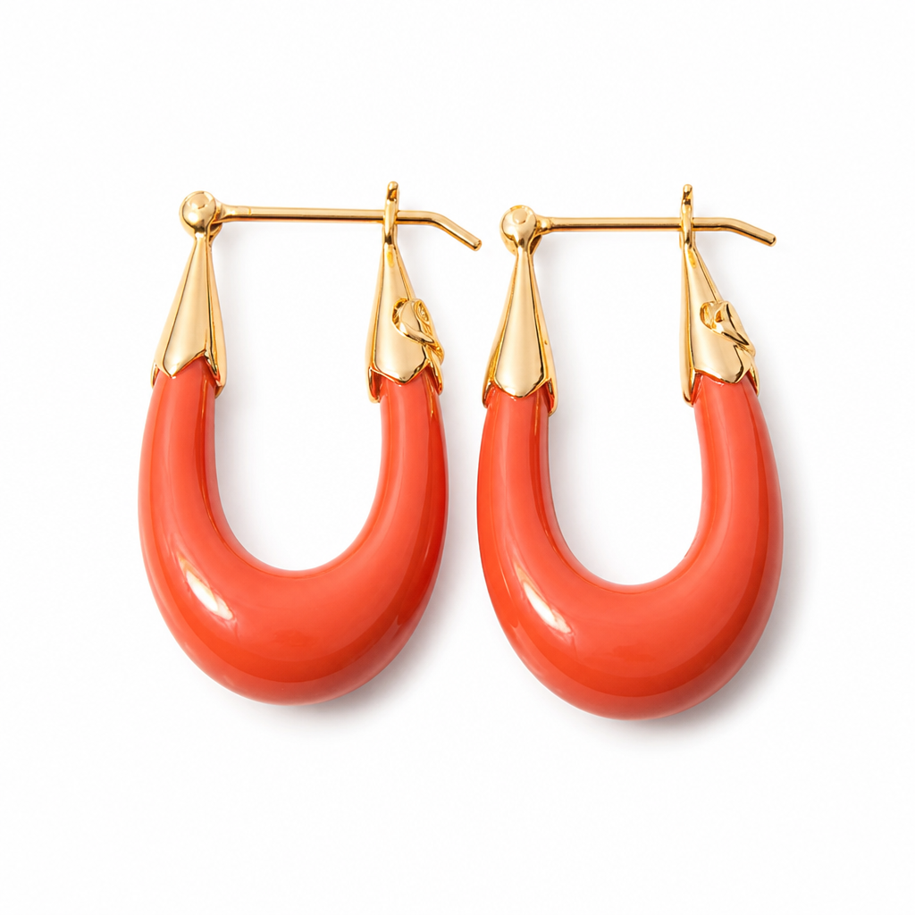 GAS BIJOUX - BOUCLES D'OREILLES ECUME PETITS MODELES - ACETATE - 7 COULEURS