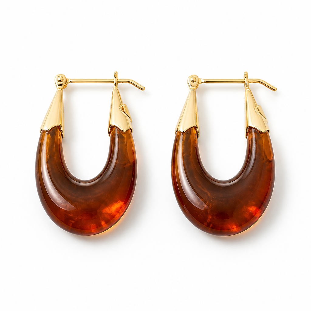 GAS BIJOUX - BOUCLES D'OREILLES ECUME PETITS MODELES - ACETATE - 7 COULEURS