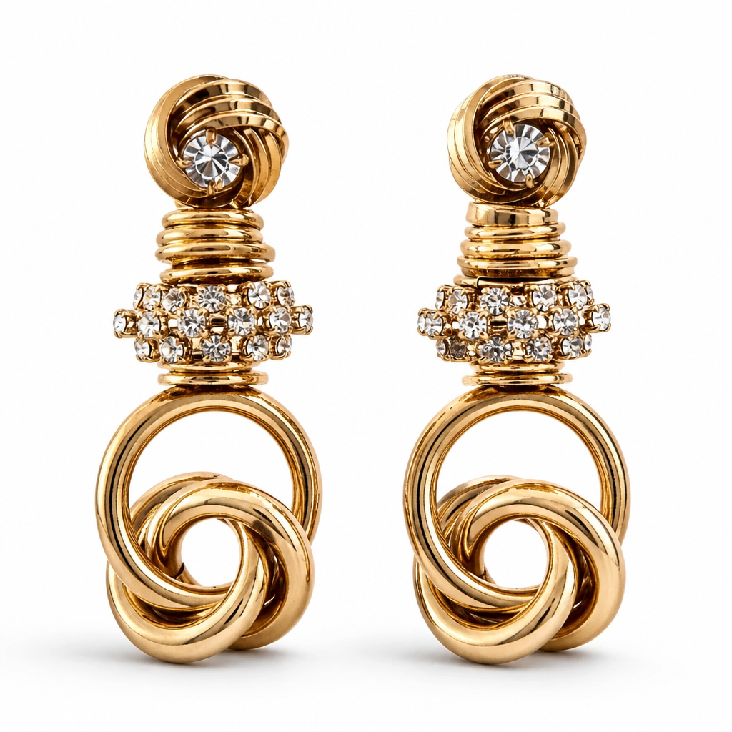 GAS BIJOUX - BOUCLES D'OREILLES LIKA GRAND MODELE DORÉES
