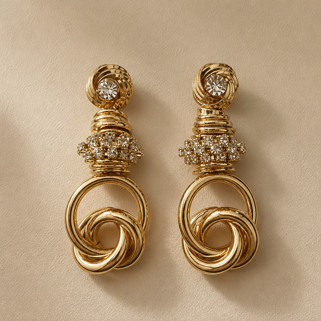GAS BIJOUX - BOUCLES D'OREILLES LIKA GRAND MODELE DORÉES