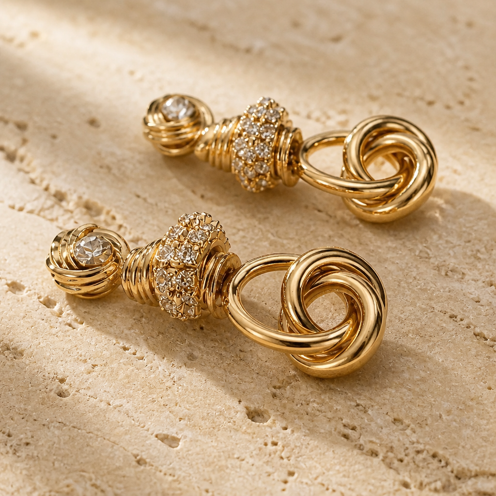GAS BIJOUX - BOUCLES D'OREILLES LIKA GRAND MODELE DORÉES
