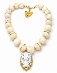 EXVOTOBYNAGAP - COLLIER PANTHERE IVOIRE