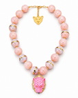 EXVOTOBYNAGAP - COLLIER PANTHERE ROSE