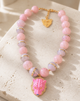 EXVOTOBYNAGAP - COLLIER PANTHERE ROSE