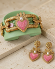 EXVOTOBYNATGAP - MANCHETTE CUIR VERT