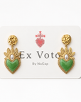 EXVOTOBYNATBYGAP - BOUCLES D'OREILLES DORÉES - EX VOTO - 4 couleurs