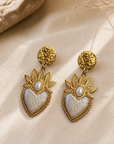 EXVOTOBYNATBYGAP - BOUCLES D'OREILLES DORÉES - EX VOTO - 4 couleurs
