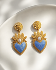 EXVOTOBYNATBYGAP - BOUCLES D'OREILLES DORÉES - EX VOTO - 4 couleurs