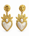 EXVOTOBYNATBYGAP - BOUCLES D'OREILLES DORÉES - EX VOTO - 4 couleurs