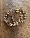 GAS BIJOUX - Boucles d'oreilles EURYDICE moyen modèle dorées à l'or fin- Nouvelles couleurs